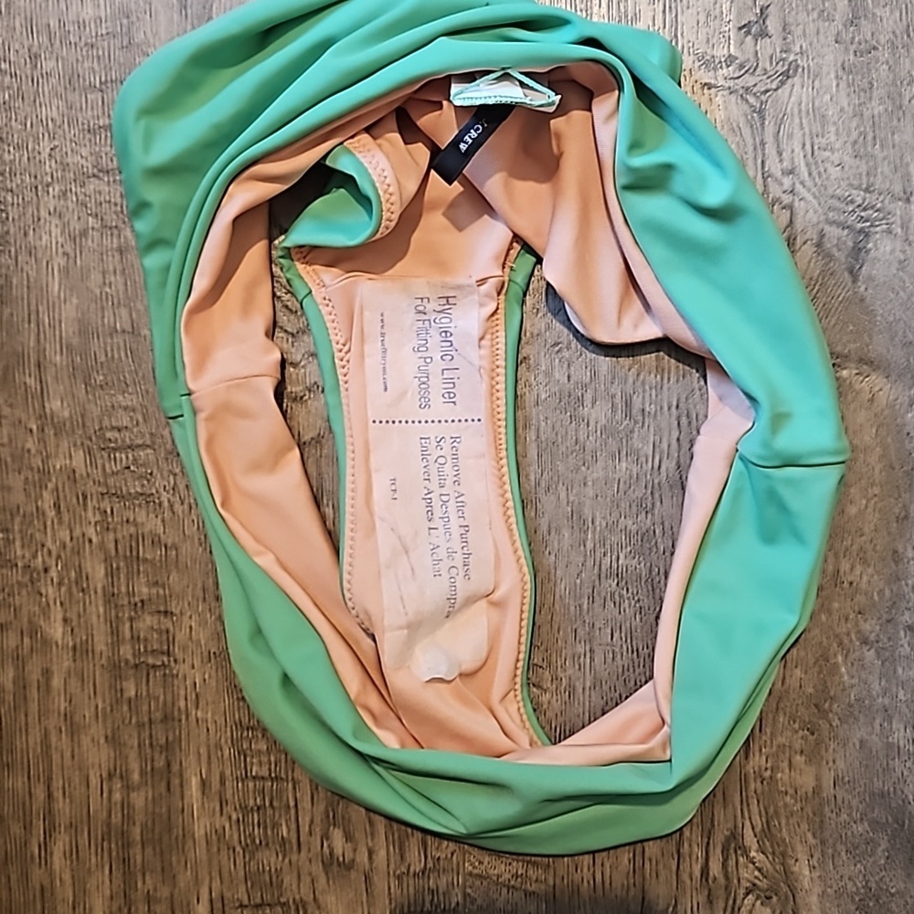 J. CREW High Rise High Cut Green Bikini Bottom Size Small BNWOT - Picture 3 of 5